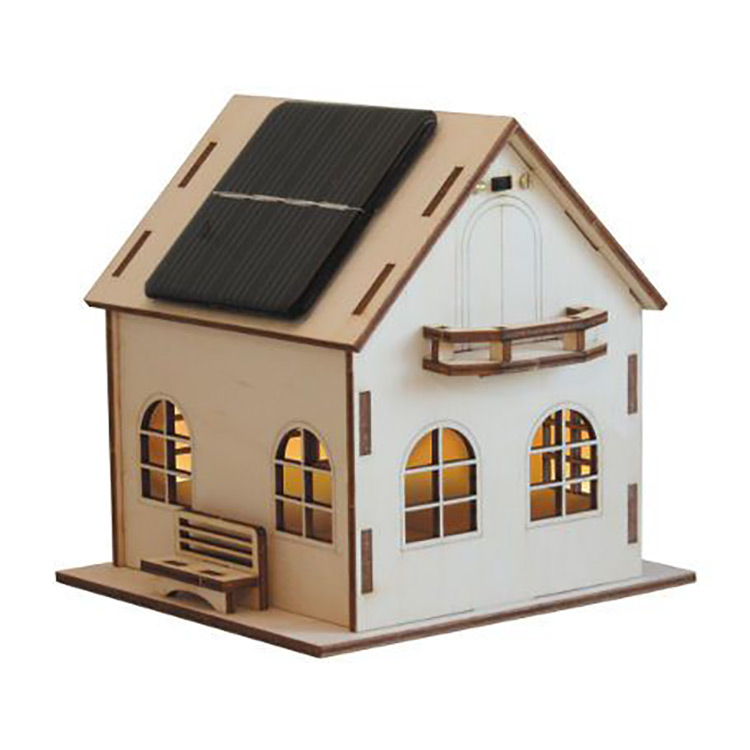 Bouwpakket - Villa op zonne-energie, duurzaam bouwpakket kind, duurzaam speelgoed, educatief duurzaam speelgoed, educatief speelgoed, bouwpakket zonne-energie, 