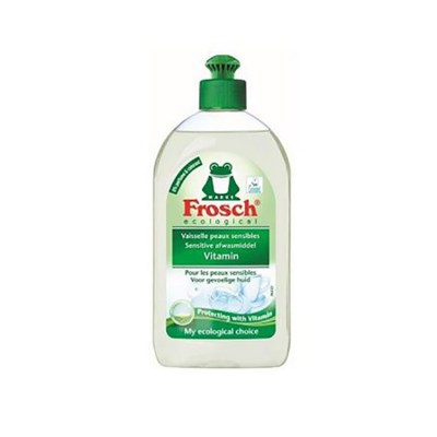 Frosch sensitive vitamin, ecologisch afwasmiddel frosch sensitive, plantaardig afwasmiddel frosch, frosch afwasmiddel gevoelige huid, eco afwasmiddel gevoelige huid frosch, milieubewust afwasmiddel frosch, milieuvriendelijk afwasmiddel frosch, 
