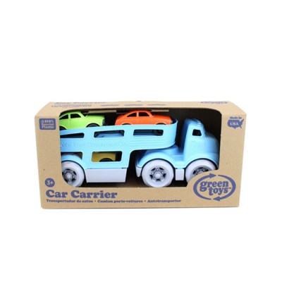 Speelgoed Auto Transporter, duurzaam speelgoed, speelgoed green toys, speelgoed van gerecycled plastic, transportwagen, ecologisch speelgoed, 
