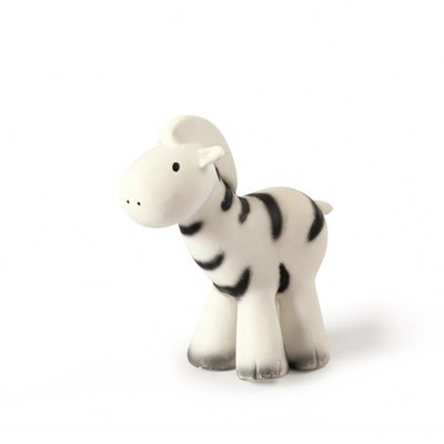 Mijn Eerste Zoodiertjes - Zebra Zebra, natuurlijk speelgoed, bijtspeeltje van natuurrubber, volledig natuurlijk badspeeltje, natuurlijk speelgoed baby kind, bijtspeeltje van natuurrubber, 