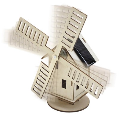 Bouwpakket – Hollandse molen met zonnepaneel, educatief speelgoed, educatief bouwpakket, educatief speelgoed jongen, speelgoed op zonnecellen, miniatuur molen van 20cm hoog,