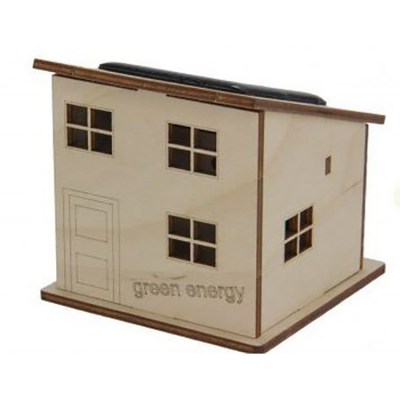 Bouwpakket - Huis met zonnepaneel, educatief speelgoed, educatief bouwpakket, duurzaam bouwpakket, leerzaam bouwpakket, duurzaam speelgoed, 