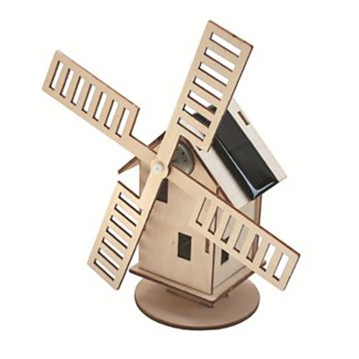 Bouwpakket – Hollandse molen met zonnepaneel, educatief speelgoed, educatief bouwpakket, educatief speelgoed jongen, speelgoed op zonnecellen, miniatuur molen van 20cm hoog,