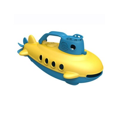 Duikboot - Geel met blauwe handgreep, gele duikboot kinderspeelgoed greentoys, greentoys kinderspeelgoed gele duikboot, gele duikboot greentoys, geel met blauwe duikboot greentoys, greentoys geel met blauwe duikboot, duurzaam speelgoed greentoys duikboot