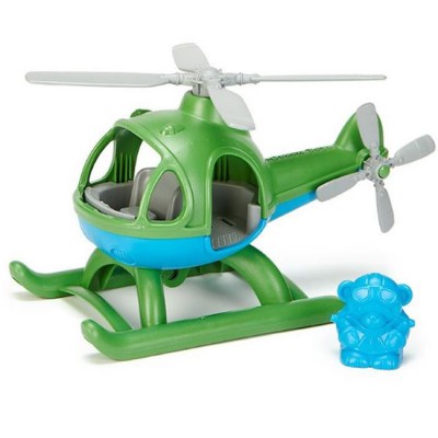 Helikopter groen - gerecycled, gave helikopter, helikopter gemaakt van 100% gerecyclede plastic melkflessen. beter voor het milieu, duurzaam speelgoed, gerecycled speelgoed, milieubewust speelgoed, 