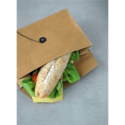 Lunch Bag Baquette, 100% recyclebare broodzak, duurzame herbruikbare stokbrood zak, duurzame lunch zak, alternatief voor plastic boterhammenzakje, 100% natuurlijk cellulose vezel, 