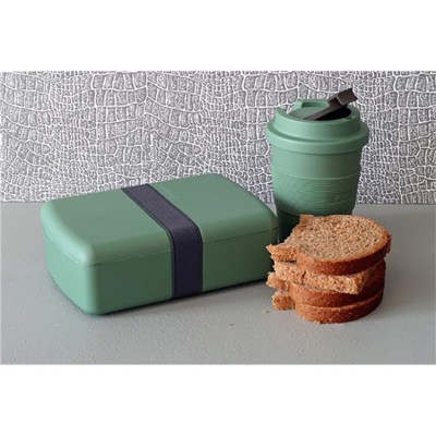 Lunchbox - Rosemary Green Rosemary Green, duurzame broodtrommel, duurzame lunchbox, herbruikbare lunchbox, herbruikbare broodtrommel, BPA en melamine vrije broodtrommel, BPA en melamine vrije lunchbox,