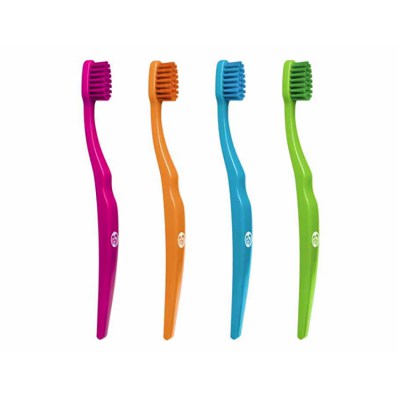 Biobrush tandenborstel kind - Multideal Multideal - 4 stuks, biologisch afbreekbare tandenborstel, ecologische tandenborstel, tandenborstel kind, tandenborstel op basis van cellulose en Castor olie, biobrush,