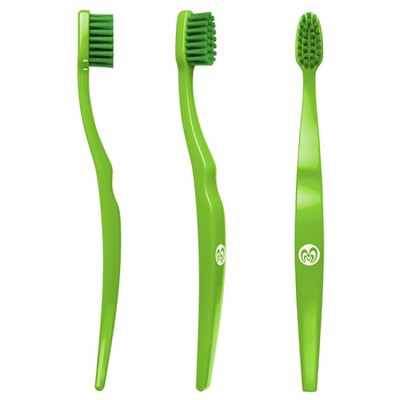 Biobrush tandenborstel kind - green Green, biologisch afbreekbare tandenborstel, ecologische tandenborstel, tandenborstel kind, tandenborstel op basis van cellulose en Castor olie, biobrush,