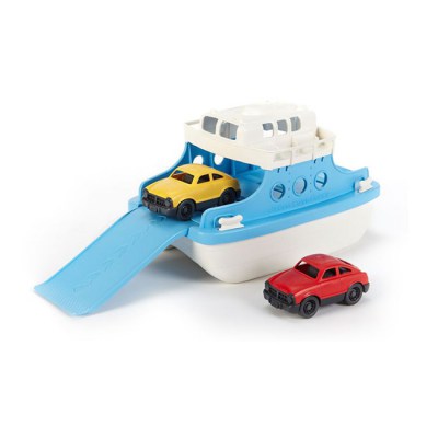 Pont  met auto`s - Ferry with Cars, veerboot green toys, green toys speelgoed, gerecycled plastic, duurzaam speelgoed, verantwoord speelgoed,  