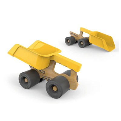 Bronco - Vrachtwagen met schepje Vrachtwagen, houten speelgoed truck, houten speelgoed vrachtwagen, zand speelgoed, speelgoed vrachtauto zandbak, zand strand vrachtauto, 
